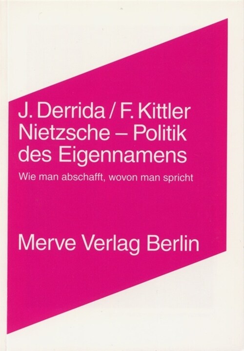 Nietzsche, Politik des Eigennamens (Paperback)