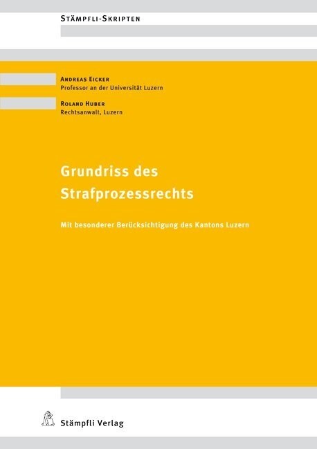 Grundriss des Strafprozessrechts (Paperback)