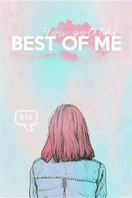 Kpop Girl You Got the Best of Me Bts Notebook for Armys and Knetz: Rainbow Ombre with Lady in Denim 6x9 College Ruled Blank Lined School or Personal J (Paperback)