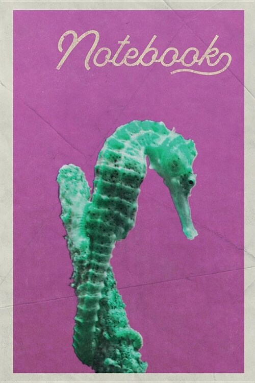 Notebook: Seahorse Habitat Colorful Composition Book Journal Diary for Men, Women, Teen & Kids Vintage Retro Design for Seepferd (Paperback)