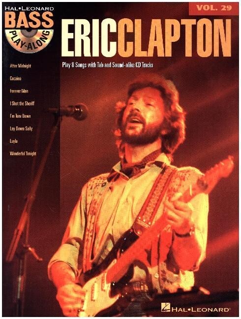 Bass Play-Along - Eric Clapton, w. Audio-CD (Paperback)