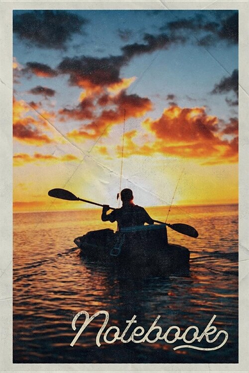 Notebook: Sea Kayak Tour Petite Composition Book Journal Diary for Men, Women, Teen & Kids Vintage Retro Design Canoeing Near Me (Paperback)