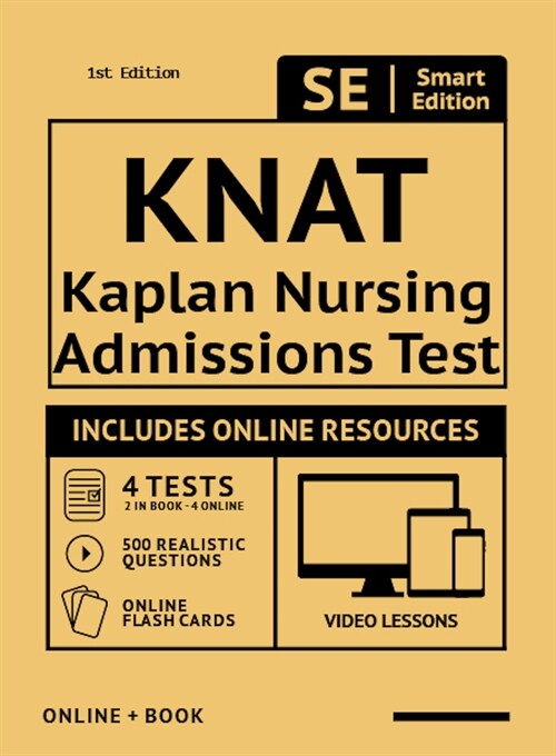 Knat Full Study Guide: Study Manual with 100 Video Lessons, 4 Full Length Practice Tests Book + Online, 500 Realistic Questions, Plus Online (Paperback)