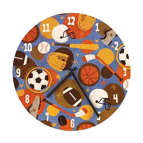 Sports Wall Clock (Hardcover, BOX, NOV, TO)