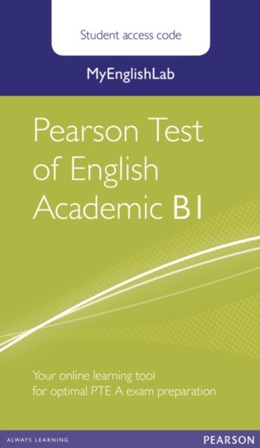 MyEnglishLab Pearson Test of English Academic B1 Standalone Student Access Card (Digital product license key)