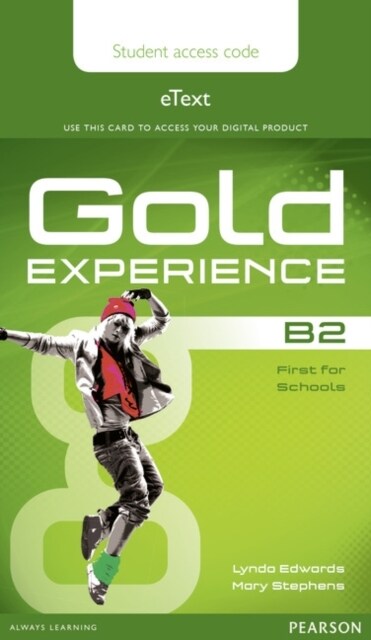 Gold Experience B2 eText Student Access Card (Digital product license key)