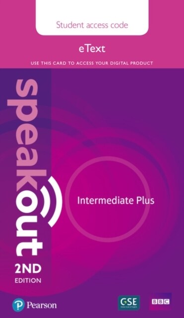 Speakout Intermediate Plus 2nd Edition eText Access Card (Digital product license key)