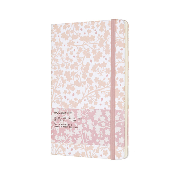 SAKURA LARGE PLAIN HARD NOTEBOOK WHITE (Hardcover)