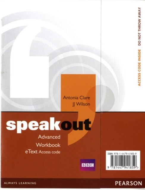 Speakout Advanced Workbook eText Access Card (Digital product license key)