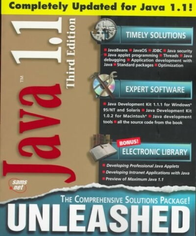 Java 1.1 Unleashed (Paperback, CD-ROM, 3rd)