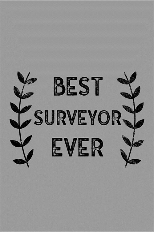 Best Surveyor Ever: Notebook, Journal or Planner Size 6 X 9 110 Lined Pages Office Equipment Great Gift Idea for Christmas or Birthday for (Paperback)