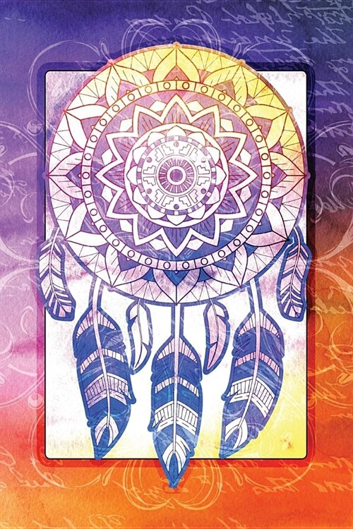 Mandala Dream Catcher Notebook: Lined Journal Native American Watercolor Art (Paperback)