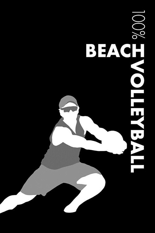 Mens Beach Volleyball Notebook: Blank Lined Mens Beach Volleyball Journal for Player and Coach (Paperback)