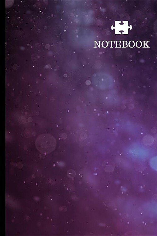 Notebook: Abstract Pattern Purple Background Colour Red Writing Journal 6x9 Lined Paper (Paperback)