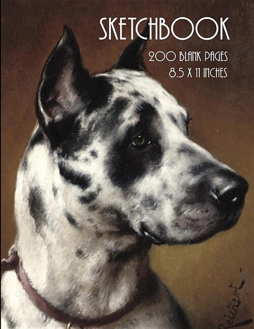 Sketchbook (Great Dane): 200 Pages - 8.5 X 11 Inches (Paperback)