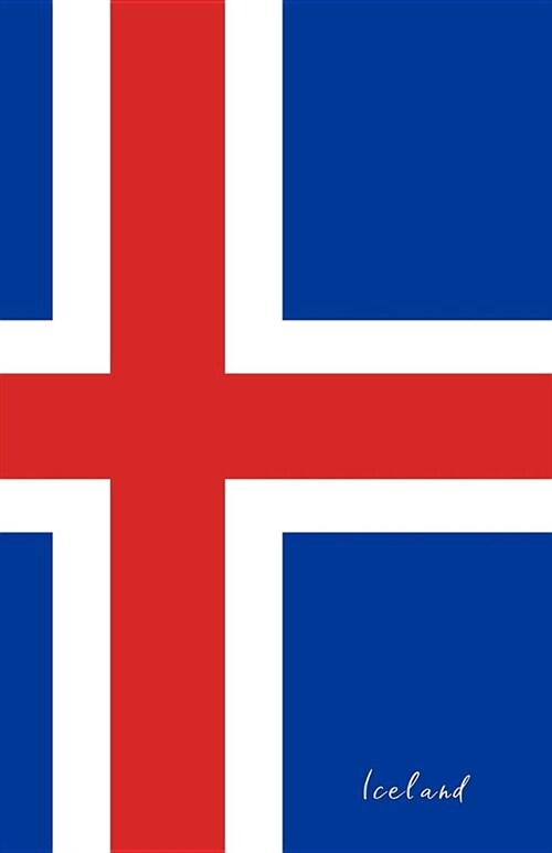 Iceland: Flag Notebook, Travel Journal to Write In, College Ruled Journey Diary (Paperback)