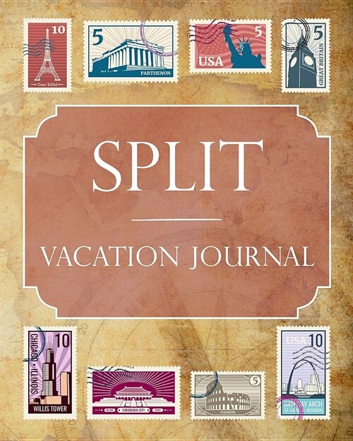 Split Vacation Journal: Blank Lined Split Travel Journal/Notebook/Diary Gift Idea for People Who Love to Travel (Paperback)