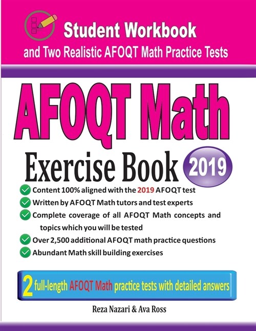 Afoqt Math Exercise Book: Student Workbook and Two Realistic Afoqt Math Tests (Paperback)
