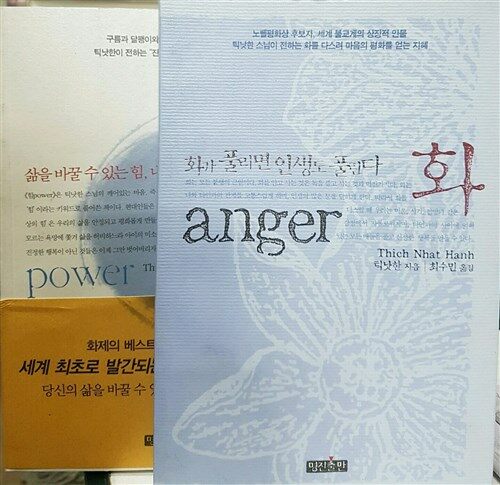 [중고] <틱낫한 스님 특별세트 전2권>힘 + 화(anger)