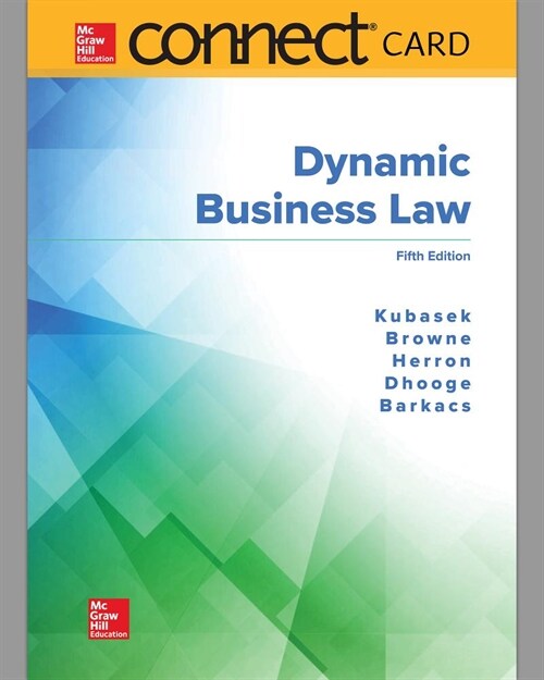 Connect Access Card for Dynamic Business Law (Pass Code, 5th)