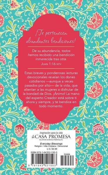 Bendiciones Para Cada D?: Refrigerio Espiritual Para Mujeres (Hardcover, Translated, Eve)