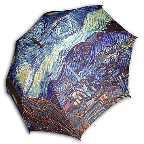 [ART] Hello RainCats 고흐-별이 빛나는 밤2(W) 자동 우산