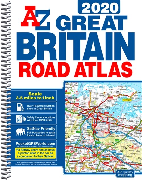 Great Britain Road Atlas 2020 (A4 Spiral) (Spiral Bound, 27 ed)