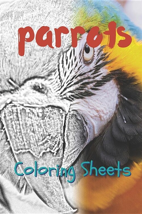Parrot Coloring Sheets: 30 Parrot Drawings, Coloring Sheets Adults Relaxation, Coloring Book for Kids, for Girls, Volume 7 (Paperback)
