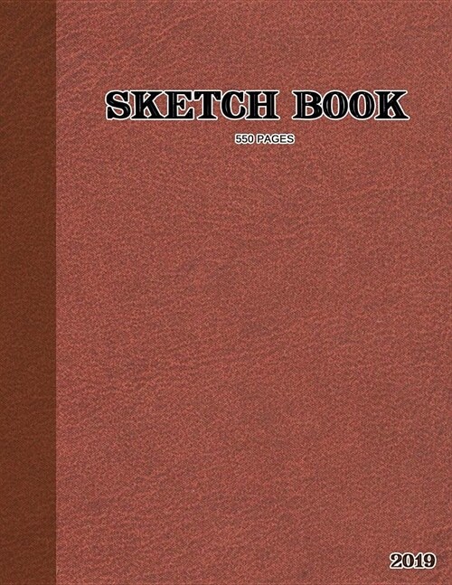Sketch Book: Leather Pattern Sketch Book for Sketching, Drawing, Creative Doodling or as a Large Notebook (Paperback)