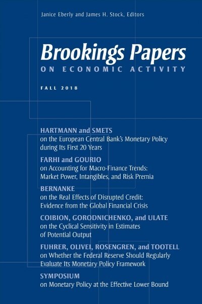 Brookings Papers on Economic Activity: Fall 2018 (Paperback)