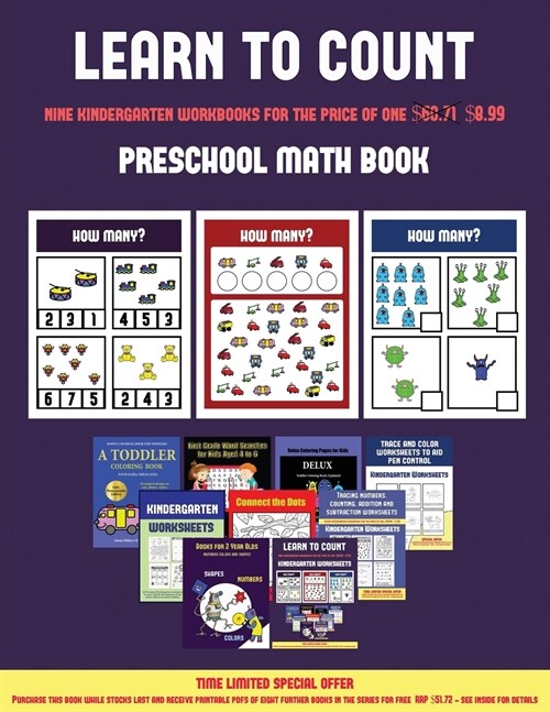 Preschool Math Book (Learn to Count for Preschoolers): A Full-Color Counting Workbook for Preschool/Kindergarten Children. (Paperback)