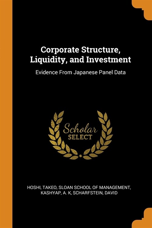 Corporate Structure, Liquidity, and Investment: Evidence from Japanese Panel Data (Paperback)