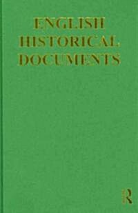 English Historical Documents 1558–1603 (Hardcover)