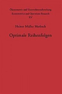 Optimale Reihenfolgen (Paperback, Softcover Repri)