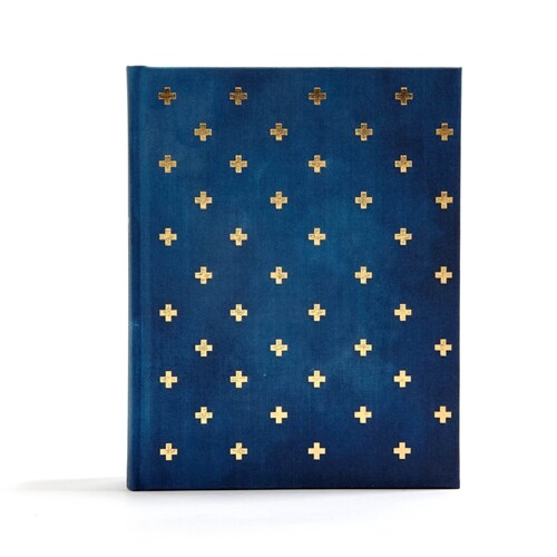 CSB Notetaking Bible, Navy/Cross Cloth-Over-Board (Hardcover)