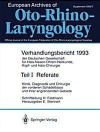 Referate: Klinik, Diagnostik Und Chirurgie Der Vorderen Sch?elbasis Und Ihrer Angrenzenden Gebiete (Paperback, )Ppl07)