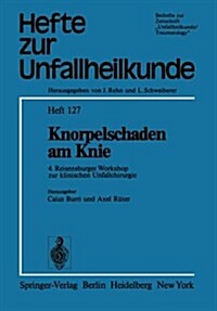 Knorpelschaden Am Knie: 4. Reisensburger Workshop Zur Klinischen Unfallchirurgie, 25. Bis 27. September 1975 (Paperback)