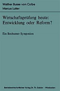 Wirtschaftspr?ung Heute: Entwicklung Oder Reform?: Ein Bochumer Symposion (Paperback, 1977)