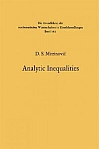 Analytic Inequalities (Paperback, Softcover Repri)