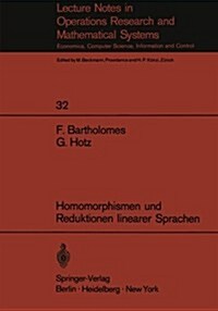 Homomorphismen Und Reduktionen Linearer Sprachen (Paperback)