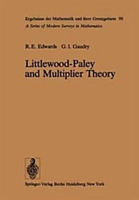 Littlewood-Paley and Multiplier Theory (Paperback, Softcover Repri)