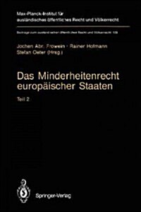 Das Minderheitenrecht Europ?scher Staaten: Teil 2 (Paperback, Softcover Repri)