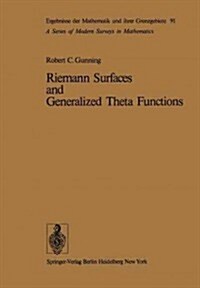 Riemann Surfaces and Generalized Theta Functions (Paperback, Softcover Repri)