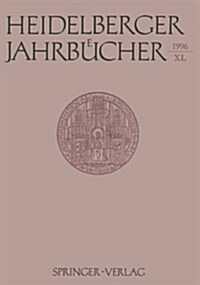 Heidelberger Jahrb?her (Paperback)