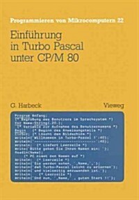 Einf?rung in Turbo Pascal Unter Cp/M 80 (Paperback, 1986)