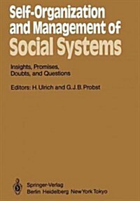 Self-Organization and Management of Social Systems: Insights, Promises, Doubts, and Questions (Paperback, Softcover Repri)