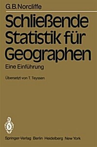 Schlie?nde Statistik F? Geographen: Eine Einf?rung (Paperback)