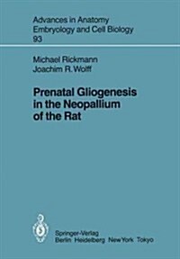 Prenatal Gliogenesis in the Neopallium of the Rat (Paperback)