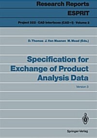 Specification for Exchange of Product Analysis Data: Version 3 (Paperback, Softcover Repri)