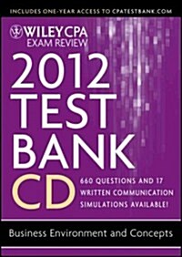 Wiley CPA Exam Review Test Bank 2012 (CD-ROM, Pass Code)